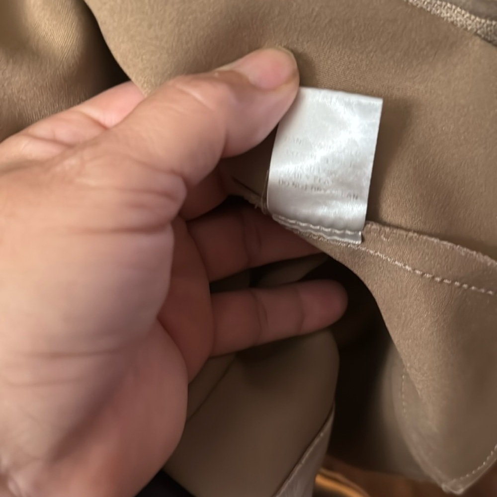 Haute Monde Tan Casual Faux Suede Moto Jacket - Picture 4 of 5